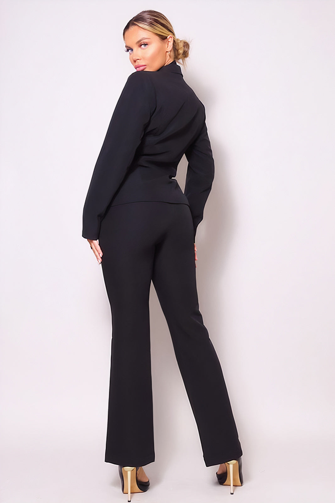 Sasha Gold Button Suit Set