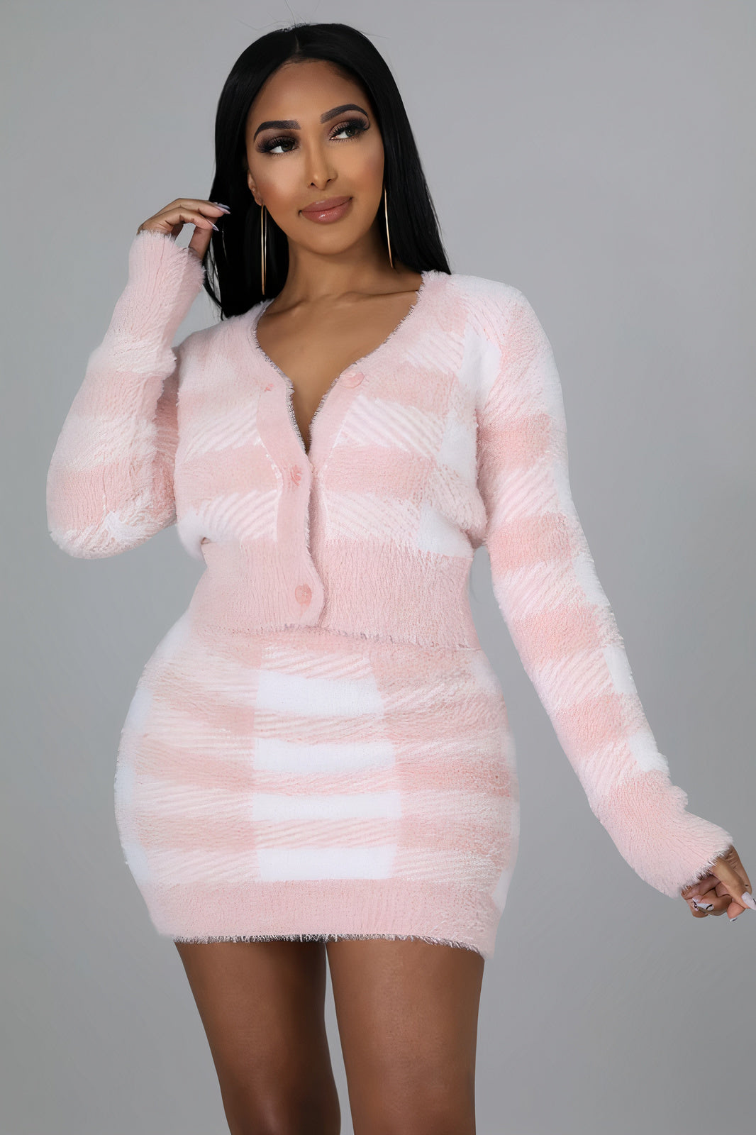 Too Cute Cardigan Skirt Set