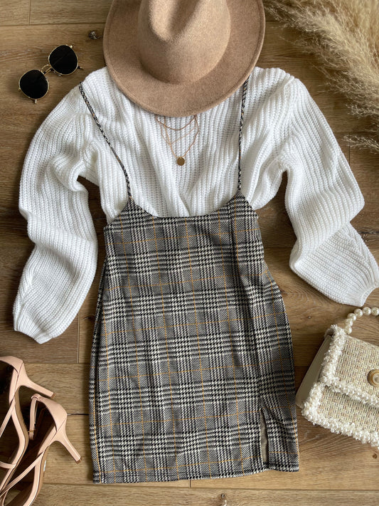 Take Me Overall Skirt