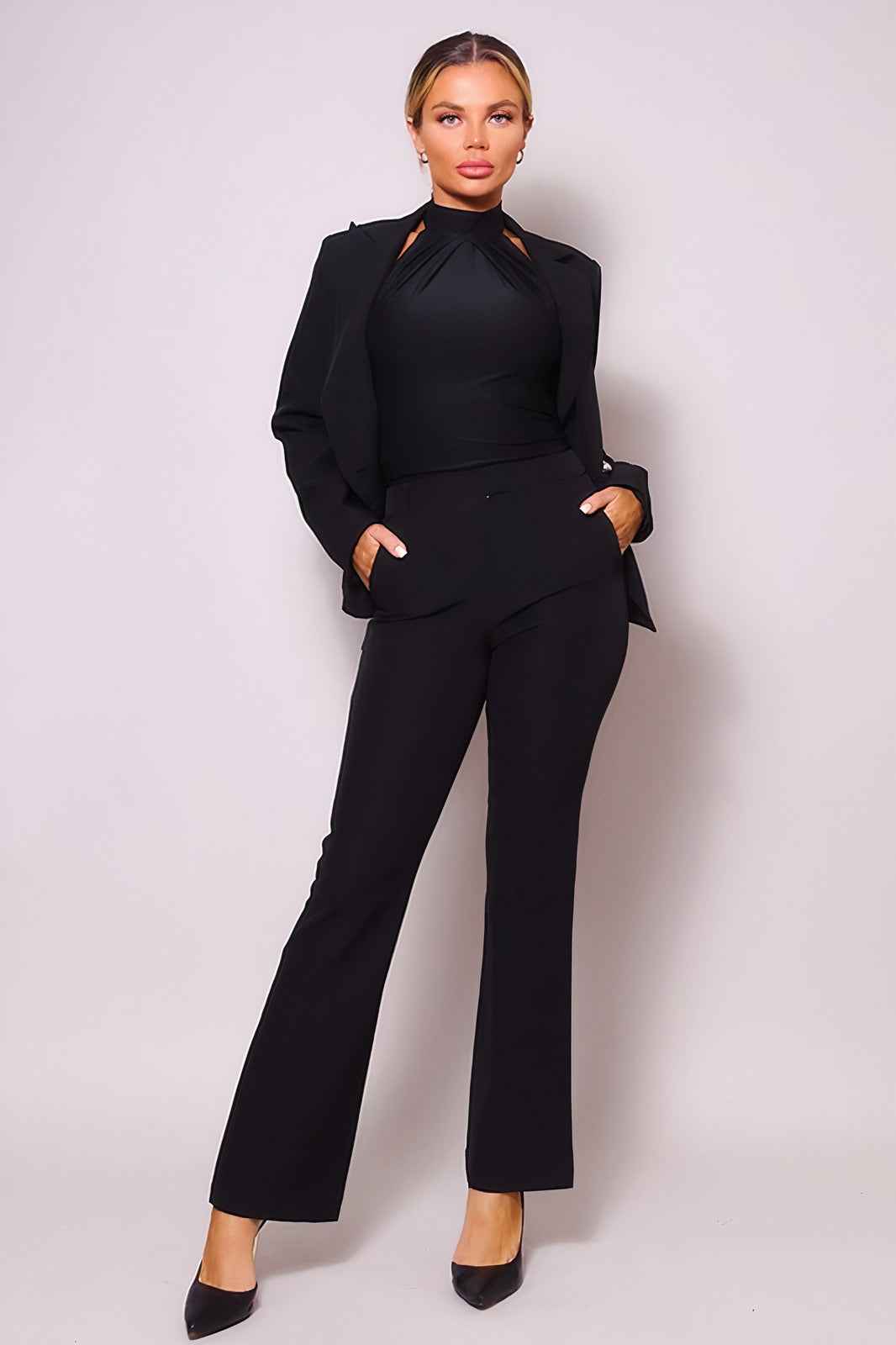 Sasha Gold Button Suit Set